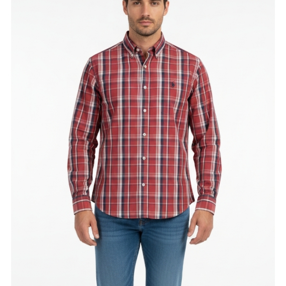 U.S.Polo men's paid buttondown shirt size XL